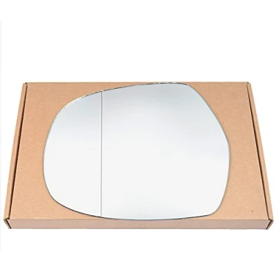 Image of Less4spares Wing Mirror Glass Left Compatible with Toyota Land Cruiser 2003 2009 STICK ON Passenger Near Side Blind Spot