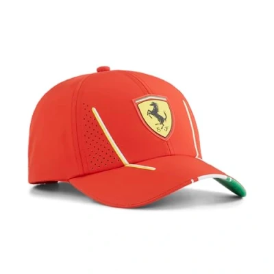 Image of PUMA Scuderia Ferrari 2024 Team Cap Burnt Red One Size Fits Most