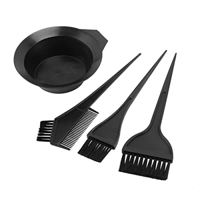 Image of Ronlok Professional Hair Colouring Dye Bowl, Comb Brush Set for Precision Tinting