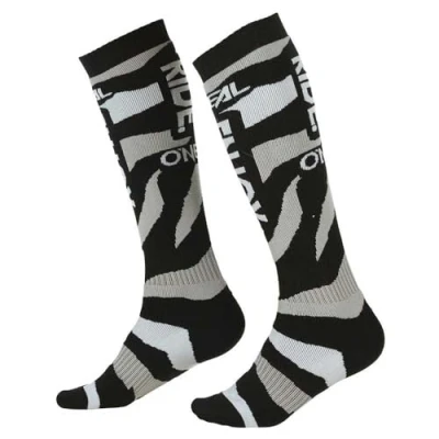 Image of O&#039;Neal Men&#039;s Sock Pro MX Sox Zooneal, Black/White, One Size