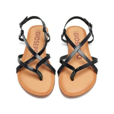 Image of GIOSEPPO Women&#039;s Lelex Sandal, Black/White, 6.5 UK