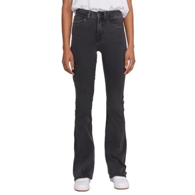 Image of Noisy may Women&#039;s NMSALLIE HW Flare Jeans VI069DG NOOS, Dark Grey Denim, 28/30