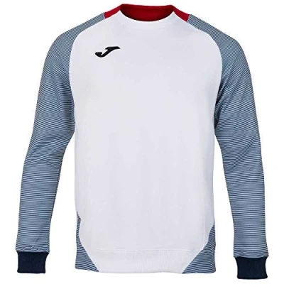 Image of Joma Essential II Sweatshirts, Men, White Navy, 5XS