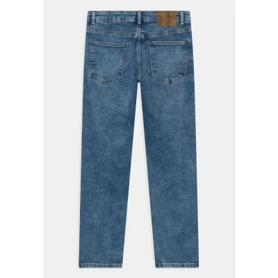 Image of Lindex Trousers Sture Slim fit jeans for kids, Size: 7 8y, Blue denim