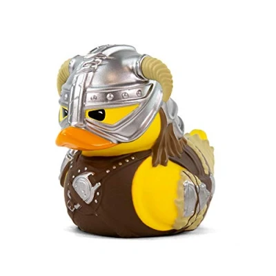 Image of TUBBZ Dovahkiin Duck Figurine Official Skyrim Merchandise Unique Limited Edition Collectors Vinyl Gift