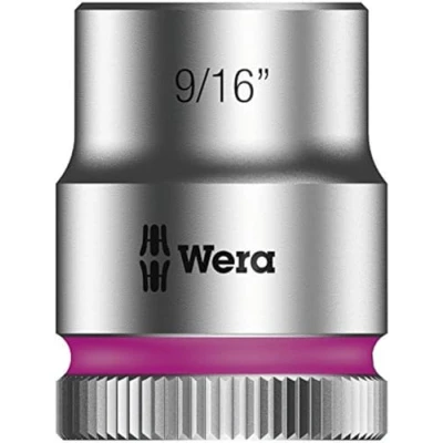 Image of Wera 05003575001 9/16 Inch 8790 HMB Zyklop Socket with Hexagon Drive Silver