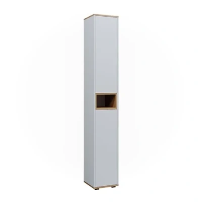 Image of Vicco Bathroom cabinet Didi, White/Artisan, 30 x 192 cm with 2 doors