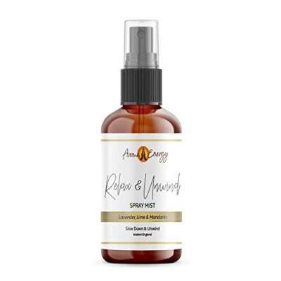 Image of Aroma Energy Relax &amp; Unwind Room Spray 100ml Natural Essential Oil Fragrance Mist Lime, Mandarin, Lavender