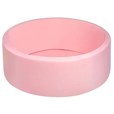 Image of DIVCHI Kids Foam Ball Pit, Kiddie Balls Pool Soft Baby Playpen Indoor Outdoor, Memory Pit For Children Toddler Boys Girls (Pink)