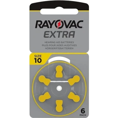 Image of Rayovac Extra Advanced Size 10 Hearing Aid Battery (Pack 60 PCS)