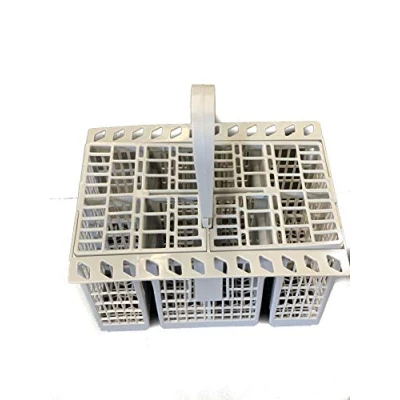 Image of Quailitas Replacement Cutlery Basket Foldable Handle, Dishwasher Compatible w/ Hotpoint FDAL28, FDF780, FDF784, FDF570, FDL570, Wide Compartments