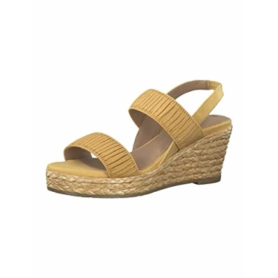 Image of s.Oliver Women&#039;s 5 28300 28 Wedge Sandal, YELLOW, 3 UK