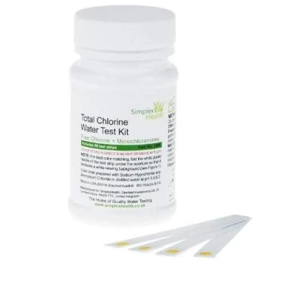 Image of SimplexHealth Total Chlorine Check Water Testing Strips (50 Strips)