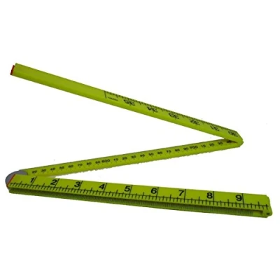 Image of Toolzone 1m Folding Plastic Rule