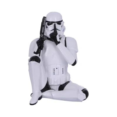 Image of Nemesis Now B4894P9 Original Stormtrooper Three Wise Sci Fi Speak No Evil, Multicolour, 10cm