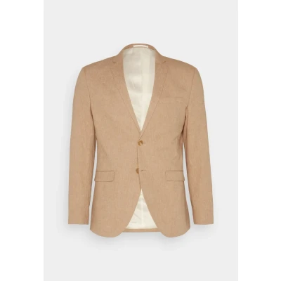 Image of JACK &amp; JONES Men&#039;s Jprriviera Linen Blazer Sn Suit Jacket, Beige/Fit: Slim fit, 36R