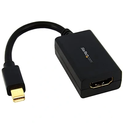 Image of StarTech.com Mini DisplayPort to HDMI Adapter 1080p DP Monitor/Display/TV Passive mDP 1.2 Dongle Video Converter Upgraded Version is MDP2HDEC (MDP2HDMI)