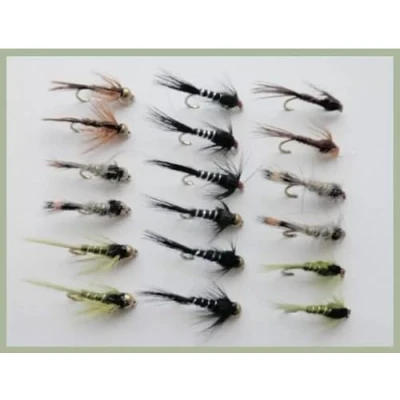 Image of 18 x Trout flies, goldhead &amp; weighted nymph, named in description, (Mixed)