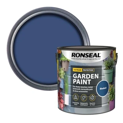 Image of Ronseal RSLGPBLUB25L 2.5 Litre Garden Paint Bluebell