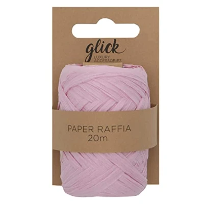 Image of 20M Grey Paper Raffia Ribbon, Ribbon for Gift Wrapping, Arts and Crafts