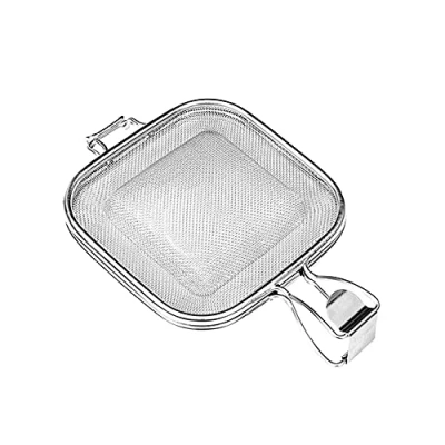 Image of Sandwich Grill Net Artefact Oven Bread Mesh Toaster Stainless Steel Basket Non Stick Reusable Breakfast Toast Baking Tool for and Splitter