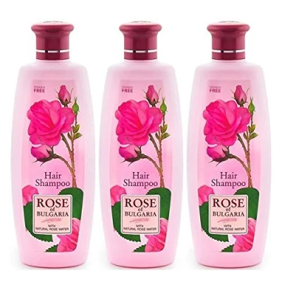 Image of BioFresh Rose of Bulgaria Shampoo for All Hair Types with Rosewater 3 x 330 ml