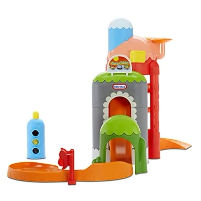 Image of Little Tikes Learn &amp; Play Roll Arounds Rollin&#039; Railroad Toy for Kids Train Playset Toddlers, Ages 18 Months Up Includes 3 Cars