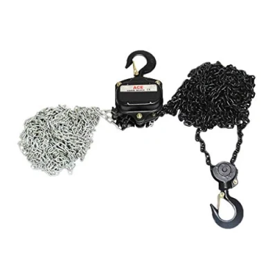 Image of Secure Fix Direct 3 Ton Metre Chain Block 3000Kg / Lift Manual Hand Hoist Tackle