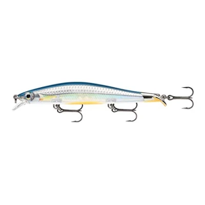 Image of Rapala Ripstop Lure, Size 12, 4 3/4&quot; Length, 4&#039; 5&#039; Depth, 1/2 oz, 3 #5 Hooks, Elite Blue, Per 1, One (RPS12EB)