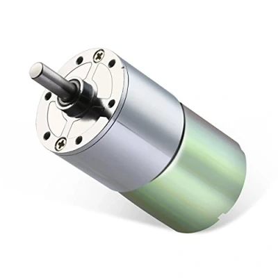 Image of Greartisan DC 12V 200RPM Gear Motor High Torque Electric Micro Speed Reduction Geared Centric Output Shaft 37mm Diameter Gearbox