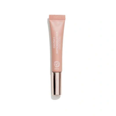Image of GOSH tinted lip balm with SPF 15 I vegan care stick colour in nougat (002) soft lips without stickiness perfume free Glossy Booster moisturising lipbalm