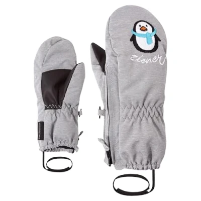 Image of Ziener Baby LE ZOO MINIS Ski Gloves Winter Sports Warm Breathable Grey (Light Melange) 98 cm