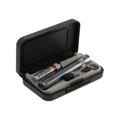 Image of Mag Lite Solitaire Incandescent 1 Cell Flashlight in Presentation Box, Titan Grey