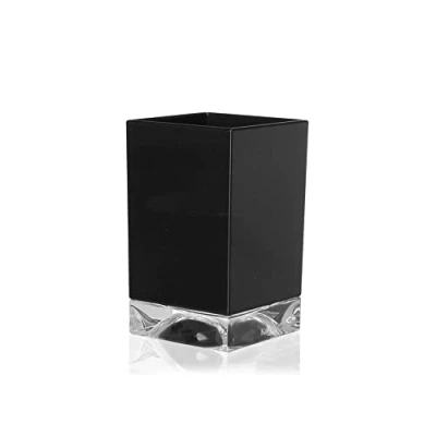 Image of Kartell Boxy Toothbrush Holder, Black, 7.3 x 12 cm