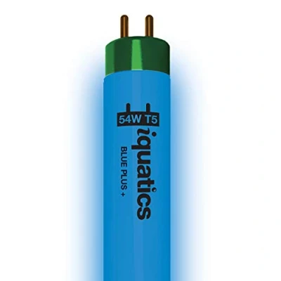 Image of iQuatics Juwel Compatible Aquarium Fluorescent Light Bulb T5 (Single), Blue Plus, 54w 1047mm 42&quot;
