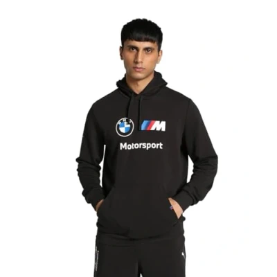 Image of Puma Mens BMW M Motorsport ESS&#039;s Hoodie White Size Small