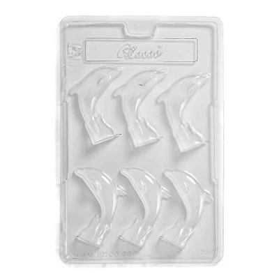 Image of Dolphin (Double) Chocolate Mould 6 Cavity