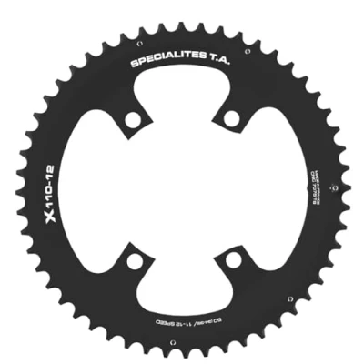 Image of Spécialités TA X110 4 Arm 12 Speed Chainring, Black, Outer 50t