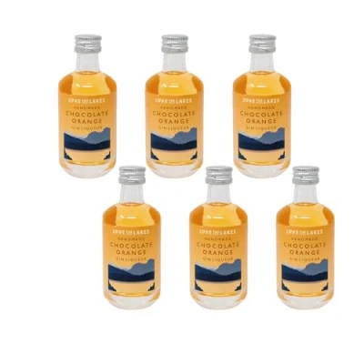 Image of Love the Lakes Handmade Chocolate Orange Gin Liqueur 20% ABV (6 x 5cl)