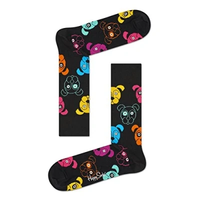 Image of Happy Socks Men&#039;s Dog Sock, Multicolour (Multicolour 900), 7 10 (Size:41 46) (Pack of 6)