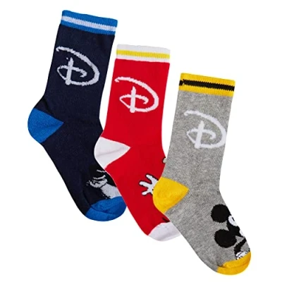 Image of Disney Boys Socks (Pack of 3) Navy EU 27 30