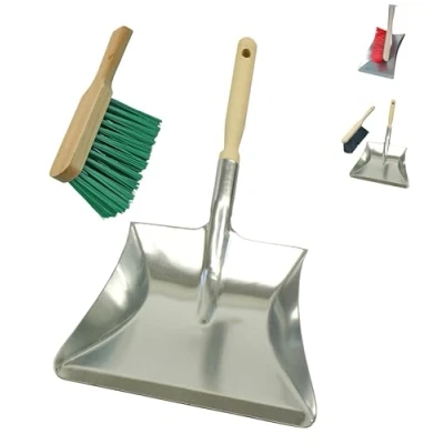 Image of Brushmann Large Dustpan/Hand Shovel and Hand Brush Set (Hard Bristle)