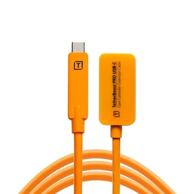Image of Tether Tools TetherBoost Pro USB C Core Controller Extension Cable for (Orange)