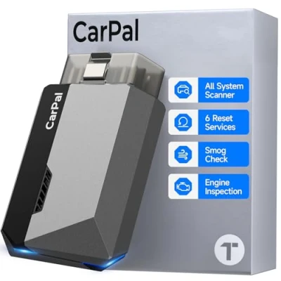 Image of TOPDON CarPal A OBD2 Code Reader Bluetooth, All System Scanner for iOS &amp; Android, Vehicle Health Check, 6 Maintenance Services, Smog Repair Guide, 1 Year Free Update