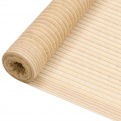 Image of vidaXL Privacy Net Beige 3.6x25 m HDPE 195 g/m²