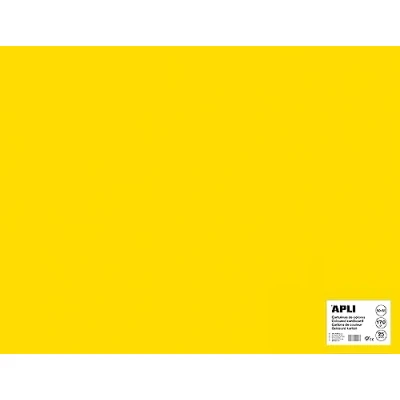 Image of Apli 014263 Pack of 25 Sheets Cardboard 500 x 650 mm Yellow