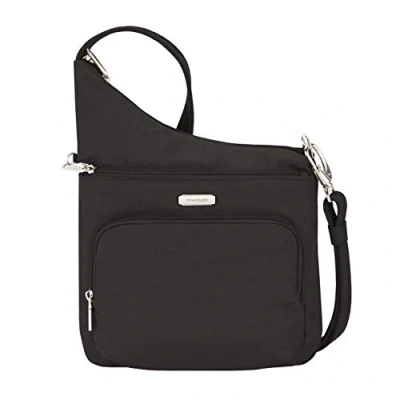 Image of Travelon: Essentials Anti Theft North/South Crossbody Bag, Black, One Size,