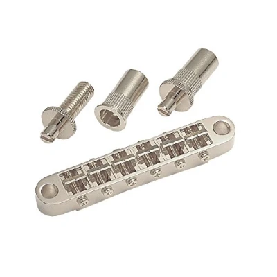 Image of Gotoh Nashville Tune O Matic Bridge Large Posts Nickel