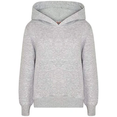 Image of A2Z 4 Kids Girls Boys Plain And Tie Dye Print Sweatshirt Pullover Sweat Hoodie Grey 13