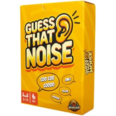 Image of Guess That Noise Funny Sound Impressions Party Game ﻿ Fun for Family &amp; Friends 2 15 Players, Ages 8+ Perfect Kids, Teens, Adults